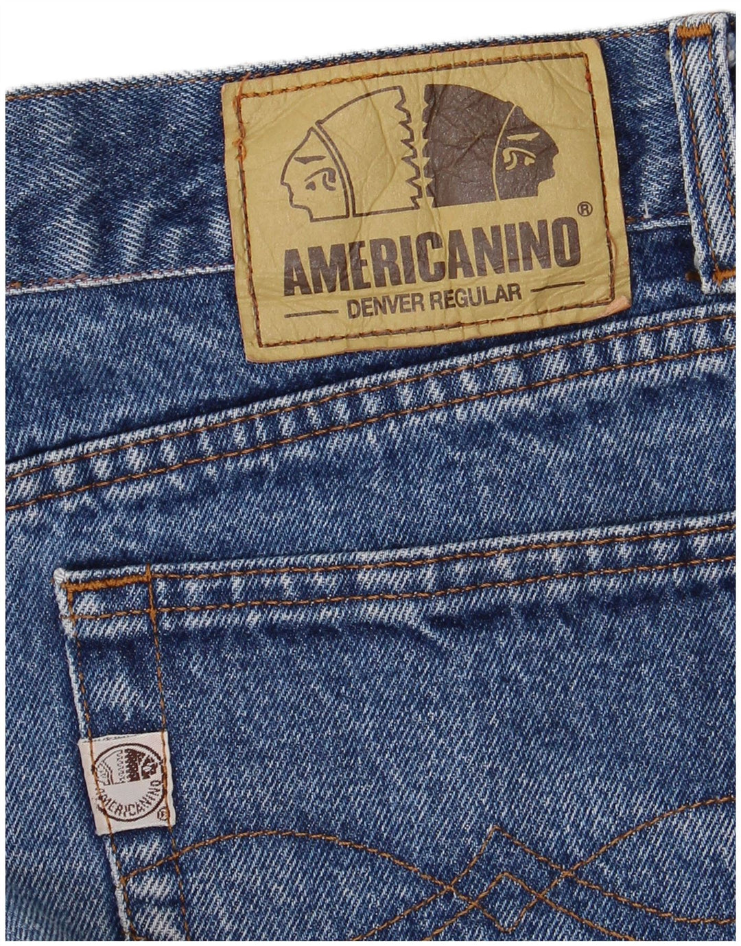 Мужские прямые джинсы AMERICANINO W34 L28 синие