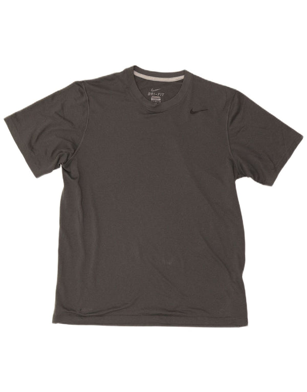 Мужская футболка Nike Dri Fit, большой серый полиэстер