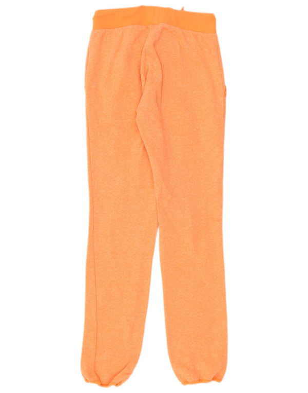 Adidas Womens Tracksuit Trousers Joggers UK 8 Small Orange Flecked Cotton