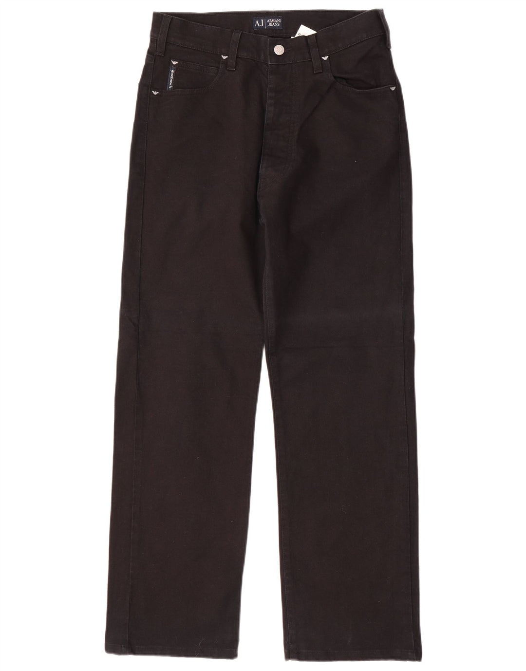 Мужские прямые джинсы ARMANI W30 L30, черный хлопок