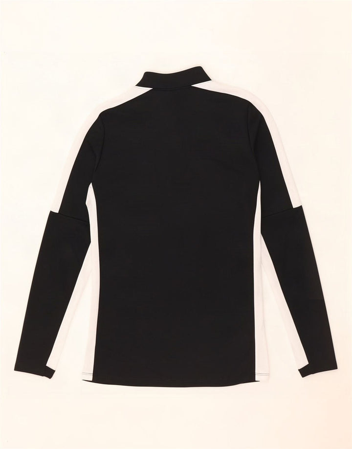 Мужской пуловер с воротником на молнии Nike Dri Fit XS, черный цветной блок