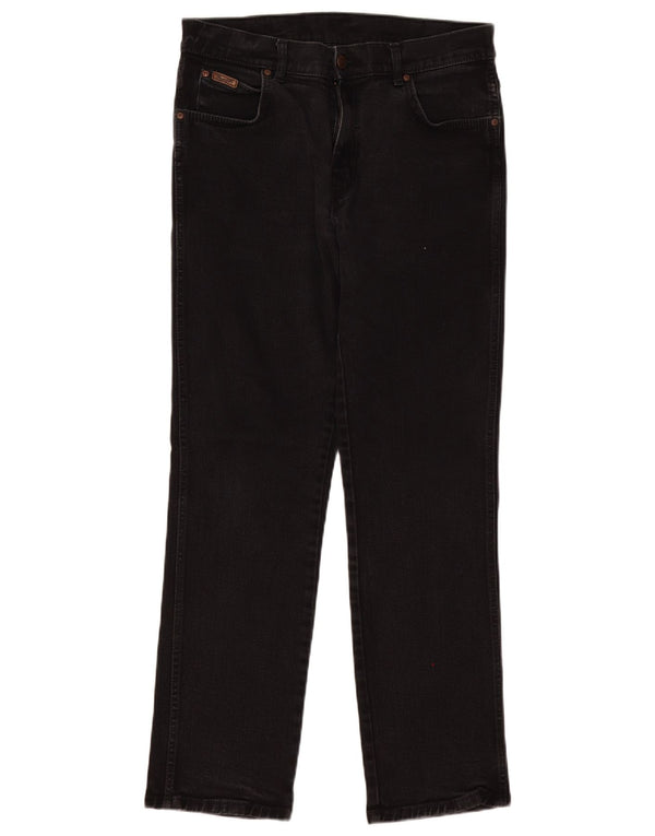 Мужские прямые джинсы Wrangler Texas Stretch W34 L32, черный хлопок