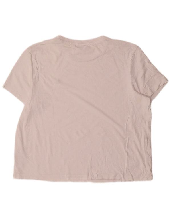 Jack Wills Womens T-Shirt Top UK 14 Large White Cotton