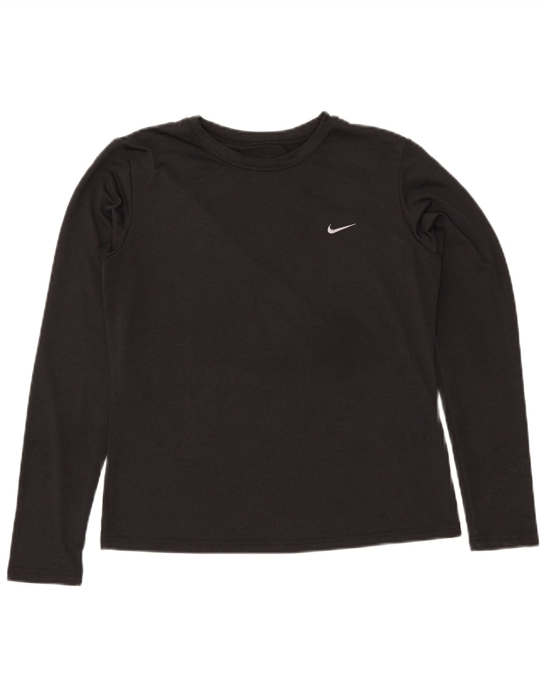 Женский топ NIKE Dri Fit с длинным рукавом, США 8/10, средний черный полиэстер