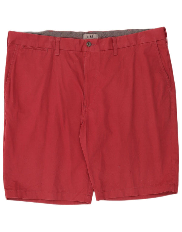 Мужские шорты чинос Marks & Spencer W42 2XL красные хлопковые