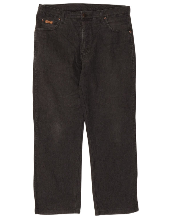Мужские прямые джинсы Wrangler Texas Stretch W36 L28, черный хлопок