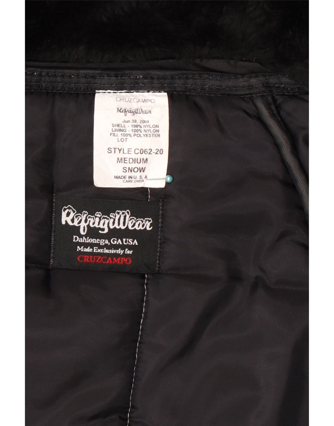 Женское стеганое пальто Refrigiwear Cruzcampo UK 14, средний цвет с белыми цветными блоками