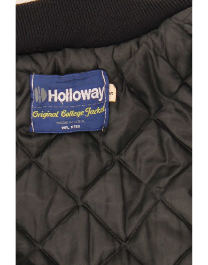 Мужская университетская куртка Holloway UK 36, маленькая, черная