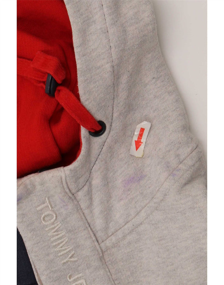 Мужской джемпер с капюшоном на пуговицах Tommy Hilfiger, средний, темно-синий, цветных блоков