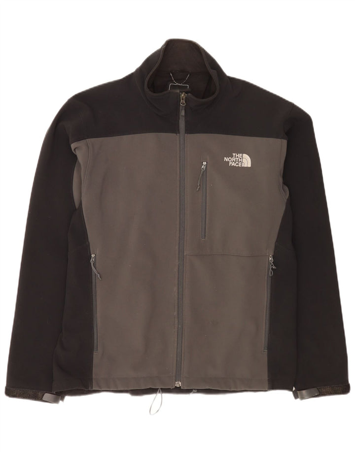 Мужская куртка-бомбер The North Face UK 38, средний черный полиэстер с цветными блоками