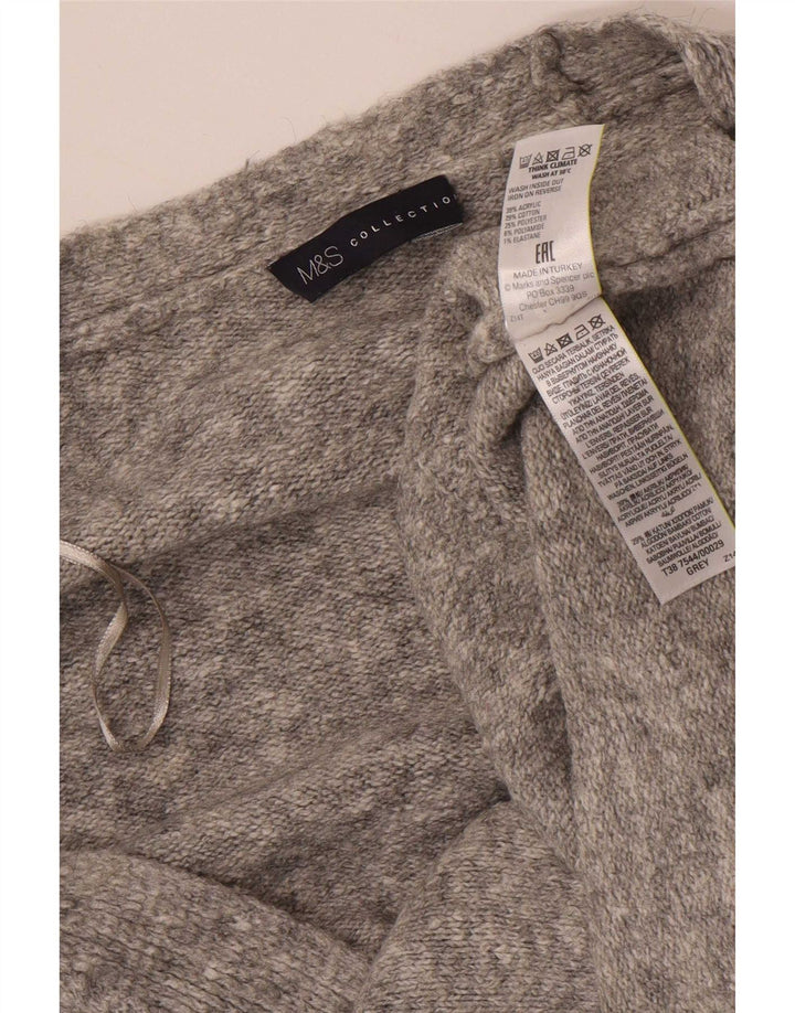 Женский свободный кардиган Marks & Spencer UK 18 XL Серый в крапинку