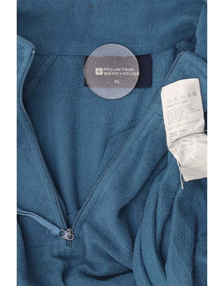 Мужской флисовый джемпер Mountain Warehouse с воротником на молнии XL, синий полиэстер