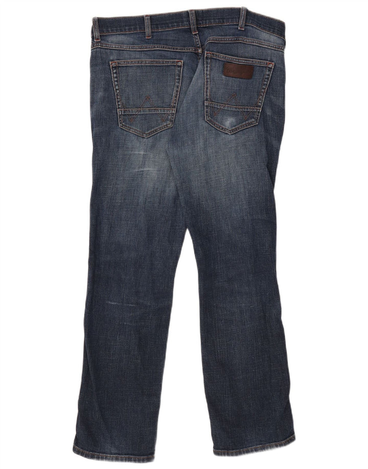 Мужские узкие джинсы Wrangler W35 L29 темно-синие
