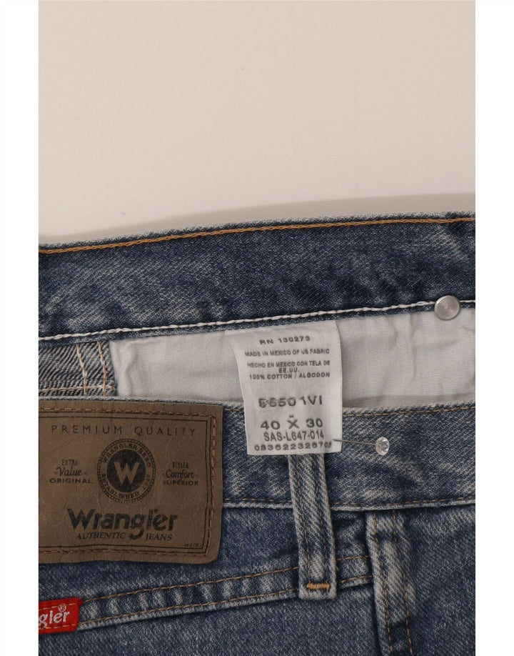Мужские прямые джинсы Wrangler W40 L30 синие, хлопок