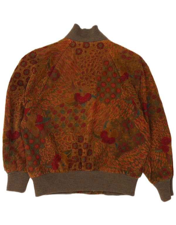 Женский бомбер Bogner UK 18 XL Коричневый с цветочным принтом