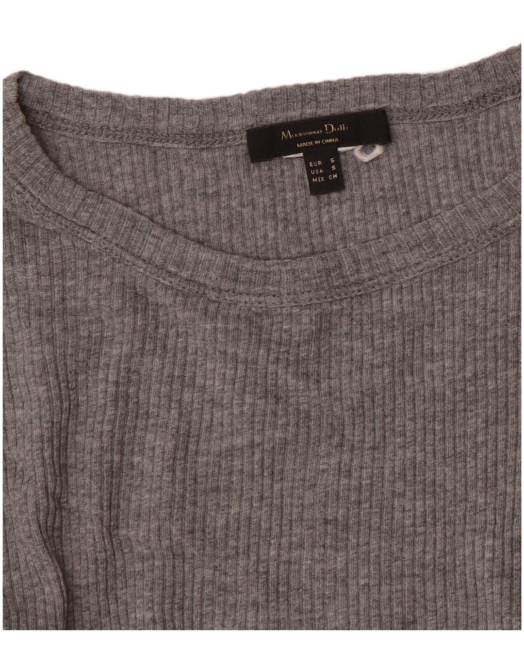 Женский топ Massimo Dutti с длинным рукавом UK 8, маленький серый
