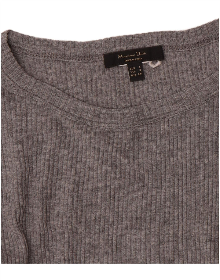 Женский топ Massimo Dutti с длинным рукавом UK 8, маленький серый