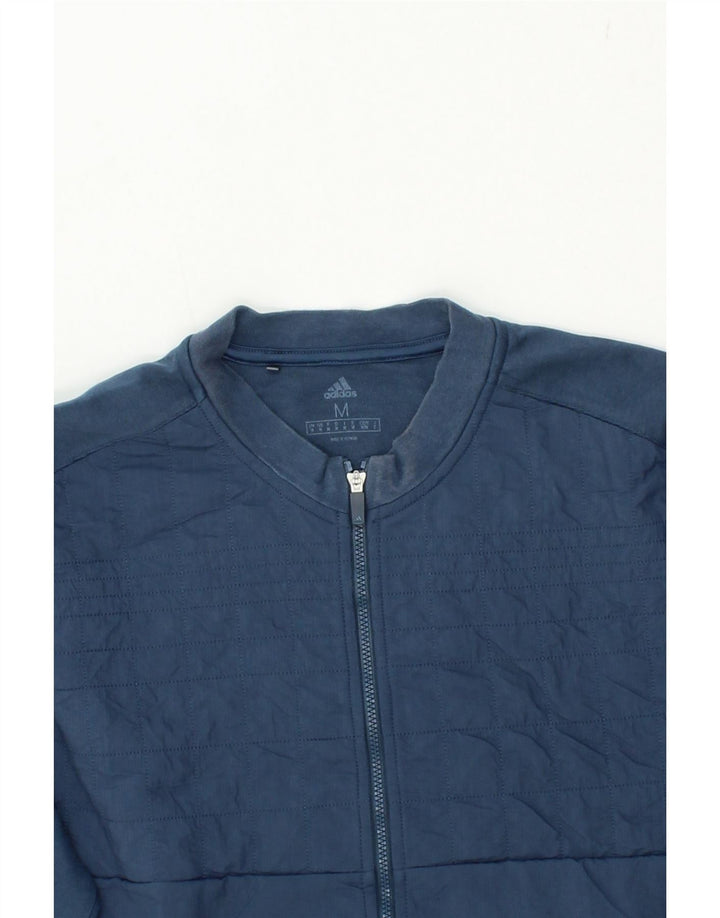 ADIDAS Mens Tracksuit Top Jacket Medium Navy Blue Cotton Vintage Adidas and Second-Hand Adidas from Messina Hembry 
