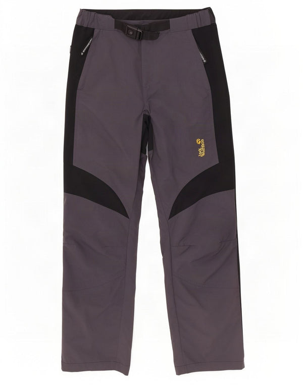Jack Wolfskin Мужские брюки-карго для походов, маленькие W30 L29, серые с цветными блоками