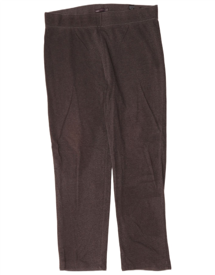Женские леггинсы Marks & Spencer UK 20, 2XL, серые, хлопковые
