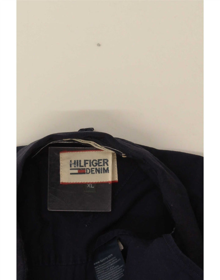 Мужская рубашка Tommy Hilfiger XL, темно-синяя, хлопок