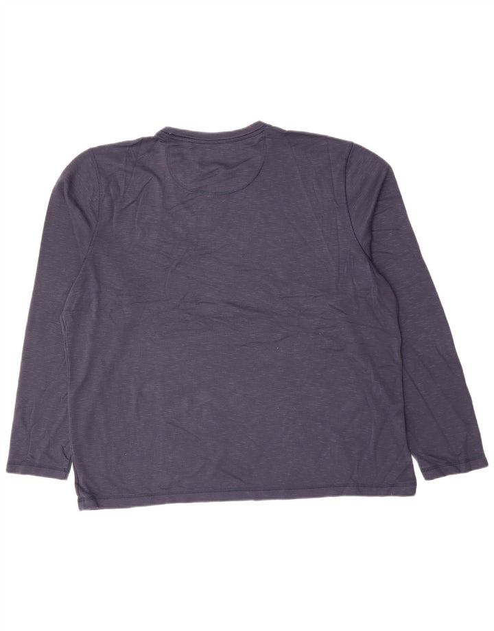 Мужской топ ORVIS с длинным рукавом 2XL, темно-синий, вискоза с крапинками