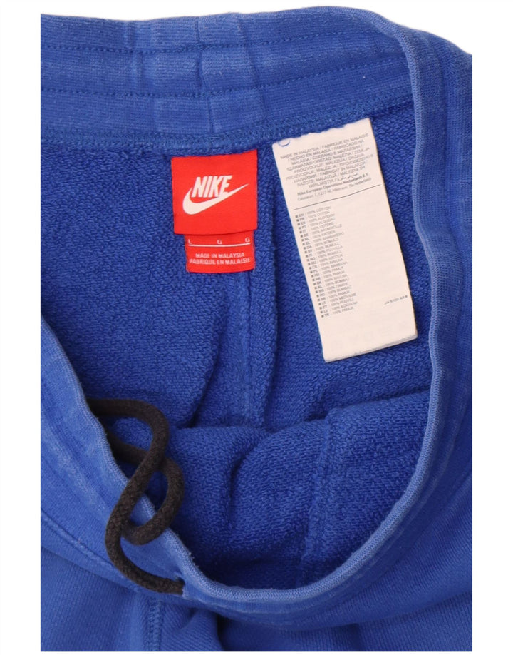 Мужские спортивные шорты Nike, большие синие, хлопок