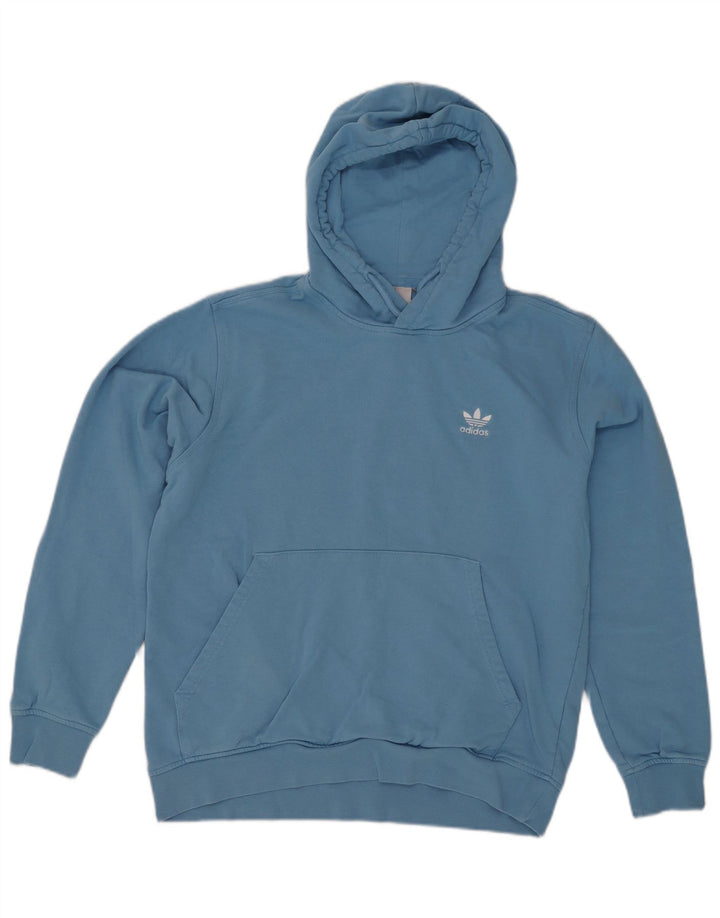 Мужской джемпер с капюшоном Adidas средний синий