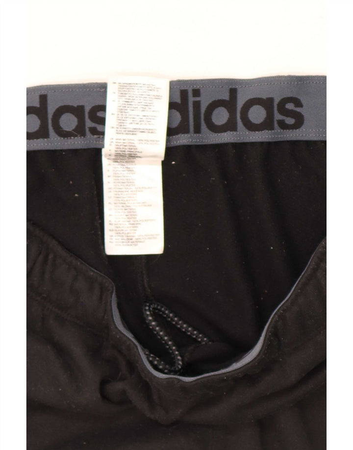 Мужские спортивные брюки Adidas, большие черные из полиэстера
