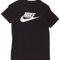 Футболка NIKE с рисунком для мальчиков, топ 10–11 лет, средний черный, хлопковый