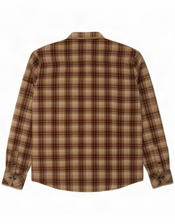 Gerry Weber Womens Flannel Shirt UK 16 Large Brown Check