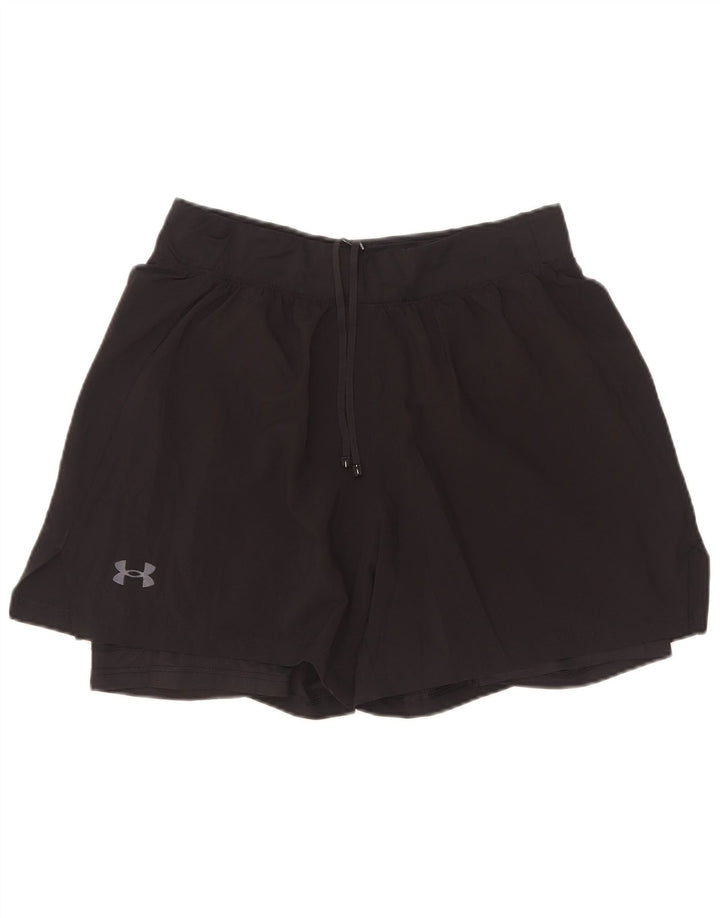 Женские спортивные шорты Under Armour UK 14, большие черные из полиэстера