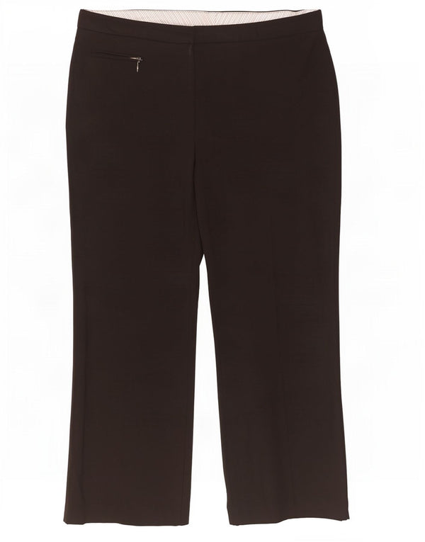 Женские прямые повседневные брюки Marks & Spencer UK 18 XL W40 L29 черные