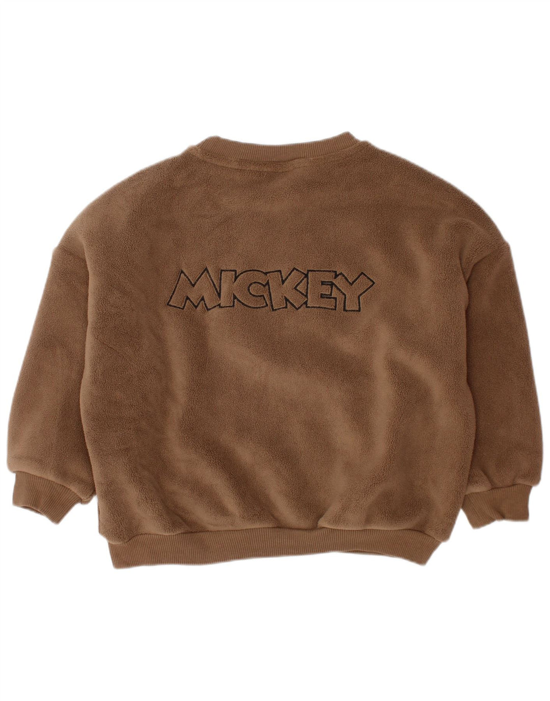 Флисовый джемпер ZARA для маленьких мальчиков с Микки Маусом, 18–24 месяцев, коричневый, хлопок