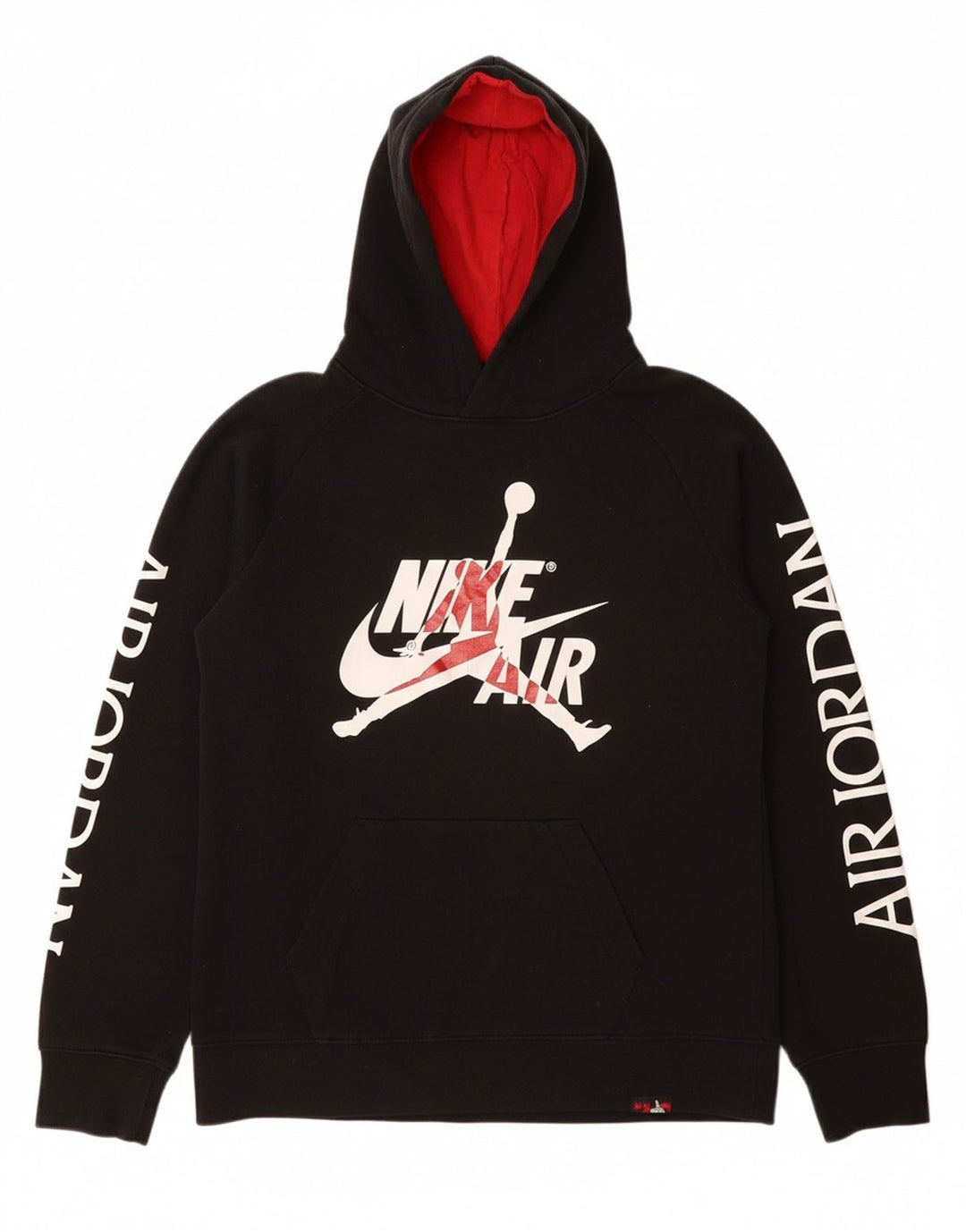 Джемпер с капюшоном JORDAN для мальчиков с рисунком, 12–13 лет, большой, черный