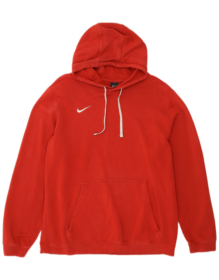 Мужская толстовка с капюшоном Nike XL, красный хлопок
