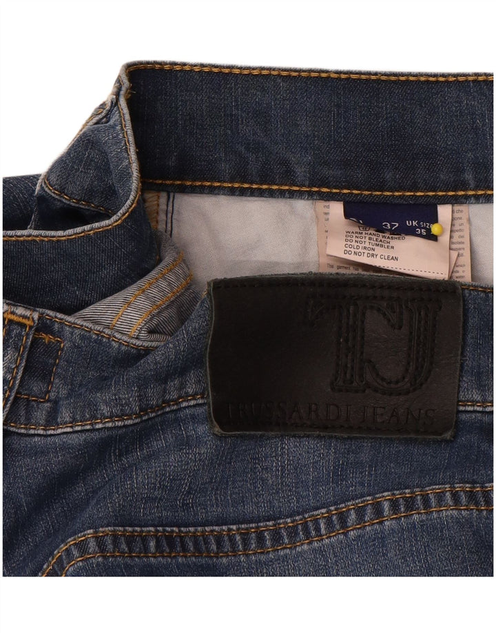 Женские прямые джинсы Trussardi W35 L32 синие, хлопок
