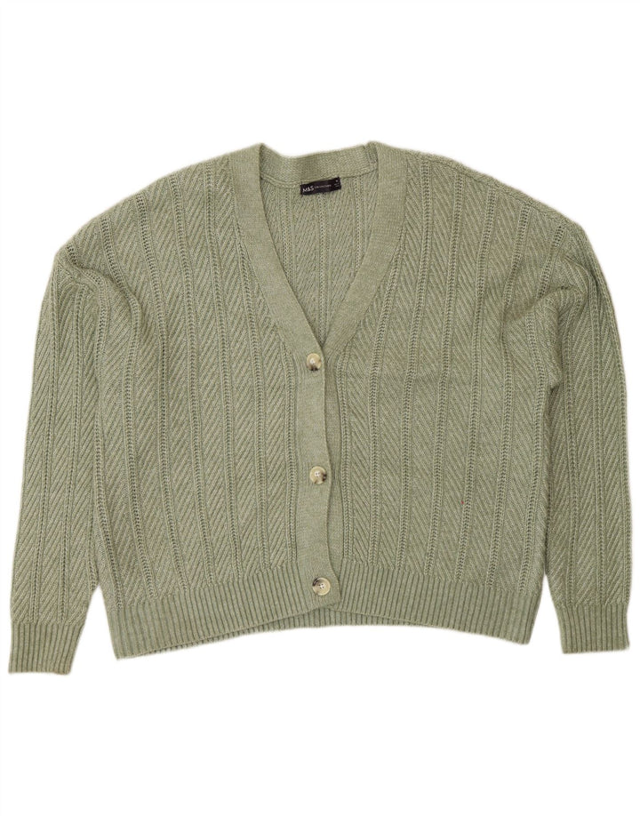 Женский кардиган Marks & Spencer UK 18 XL, зеленый полиэстер