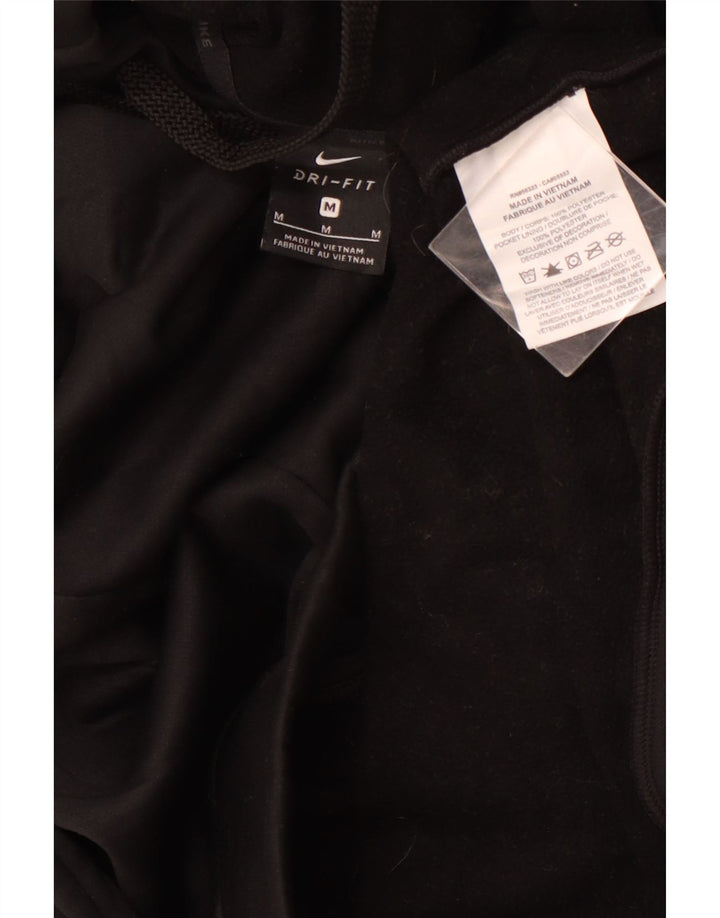 Мужской джемпер с капюшоном NIKE Dri Fit, средний черный, полиэстер