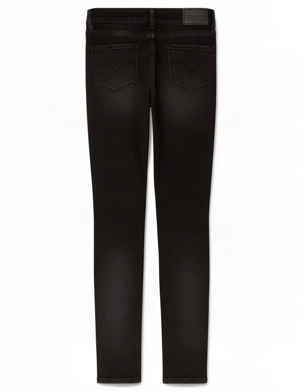 Женские джинсы скинни Levi's 711 W28 L30, черный хлопок