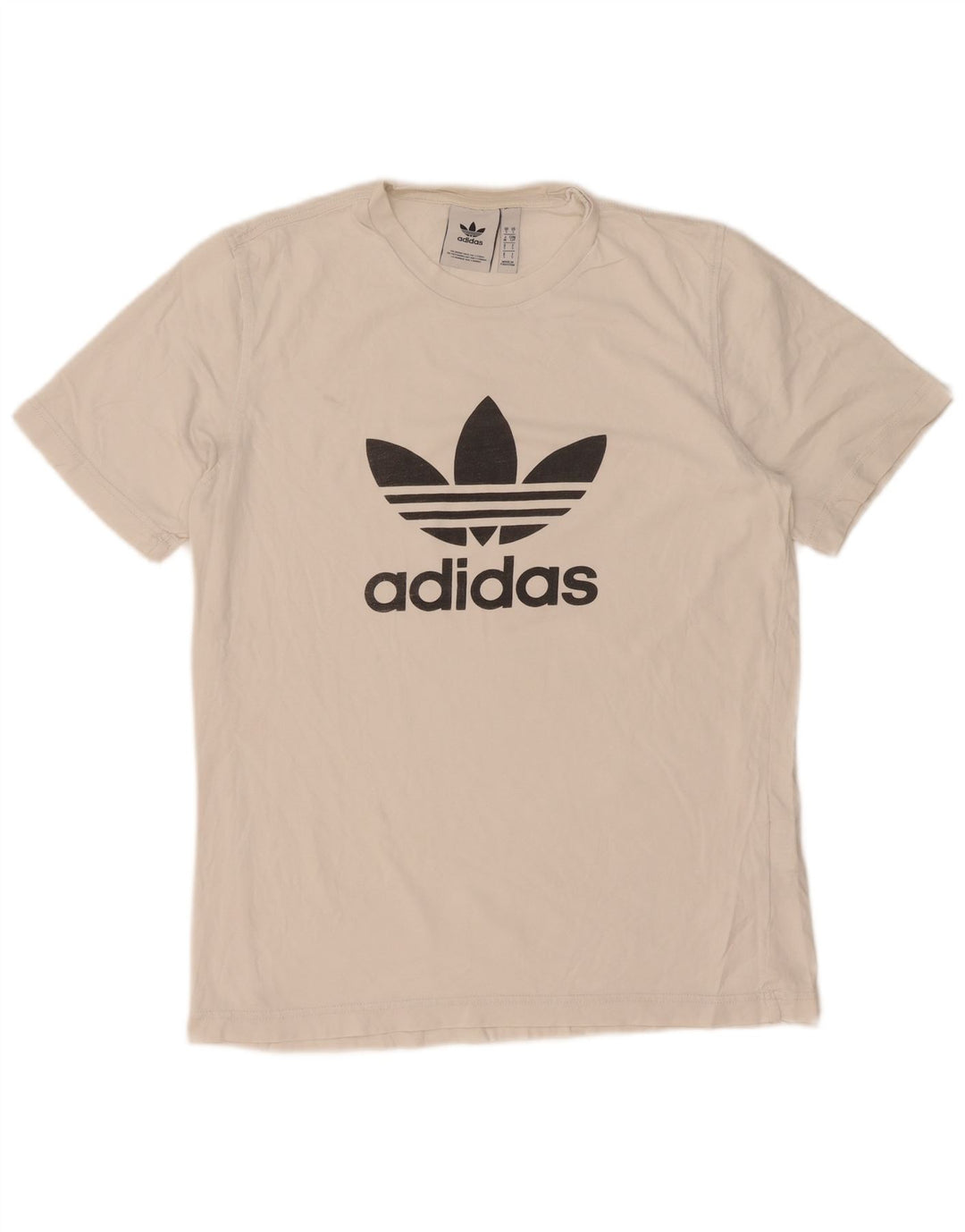 Мужская футболка Adidas с рисунком, маленький белый хлопок