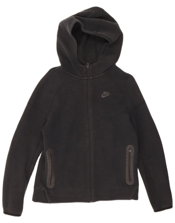 Свитер с капюшоном на молнии для мальчиков Nike 13–14 лет, XL, черный