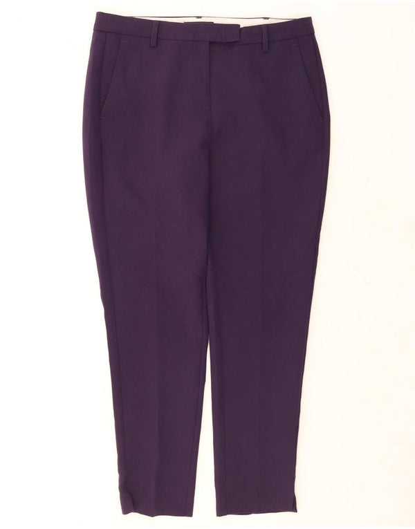 Женские узкие костюмные брюки Marks & Spencer UK 14, большие W34 L28, фиолетовые
