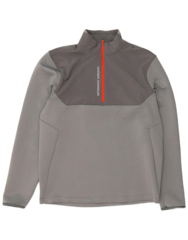 Мужской спортивный костюм-пуловер Under Armour, большой серый спортивный костюм с цветными блоками