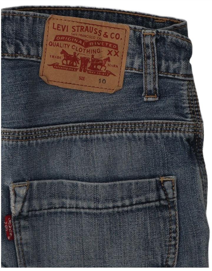 Джинсовые шорты карго с потертостями Levi's для мальчиков 9–10 лет W24, синие