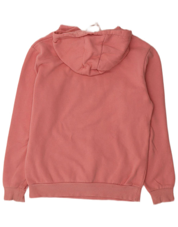 Женский джемпер с капюшоном Ellesse Oversized с рисунком UK 10, маленький розовый хлопок