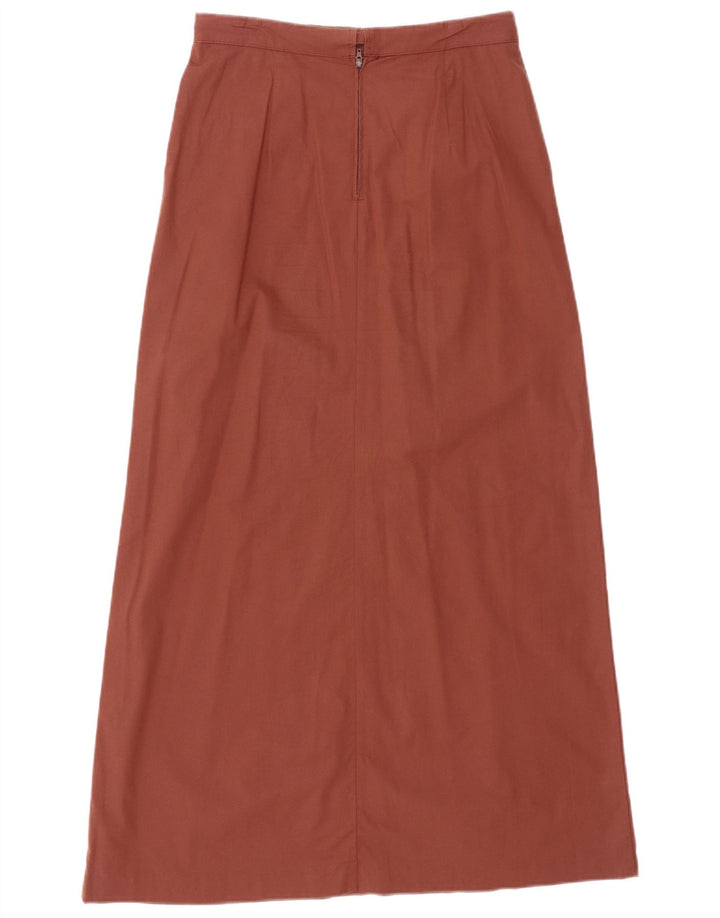 BENETTON Женская макси-юбка с высокой талией IT 42 Medium W28 Коричневый хлопок