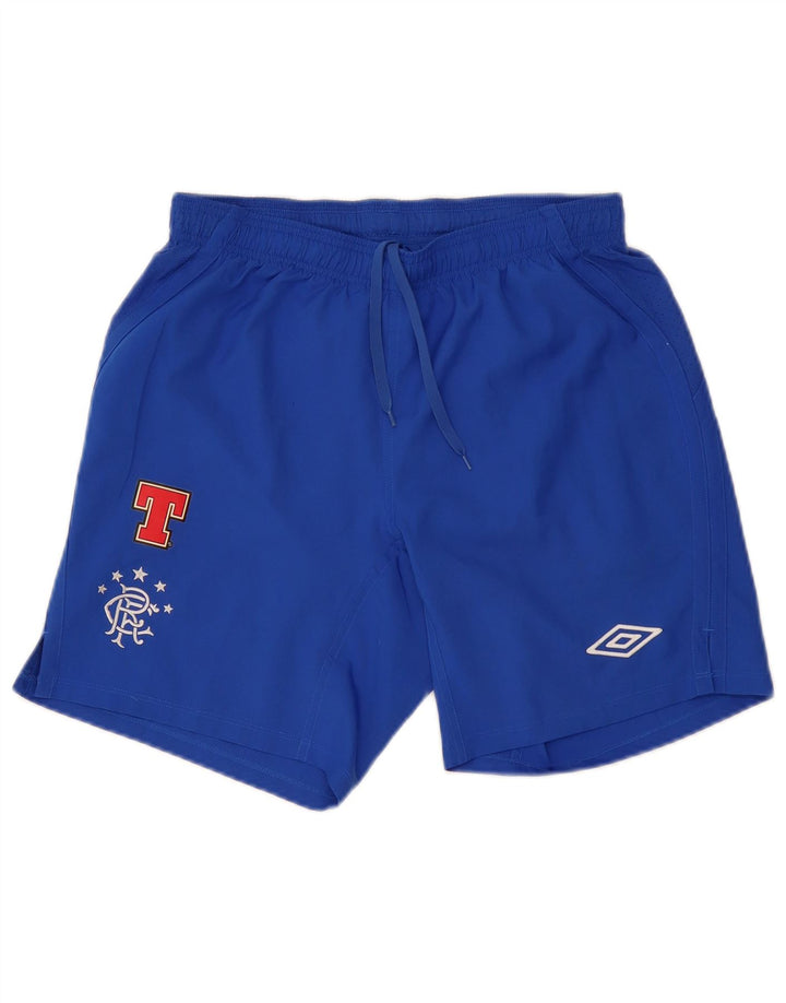 UMBRO Мужские спортивные шорты с графикой, средний синий полиэстер