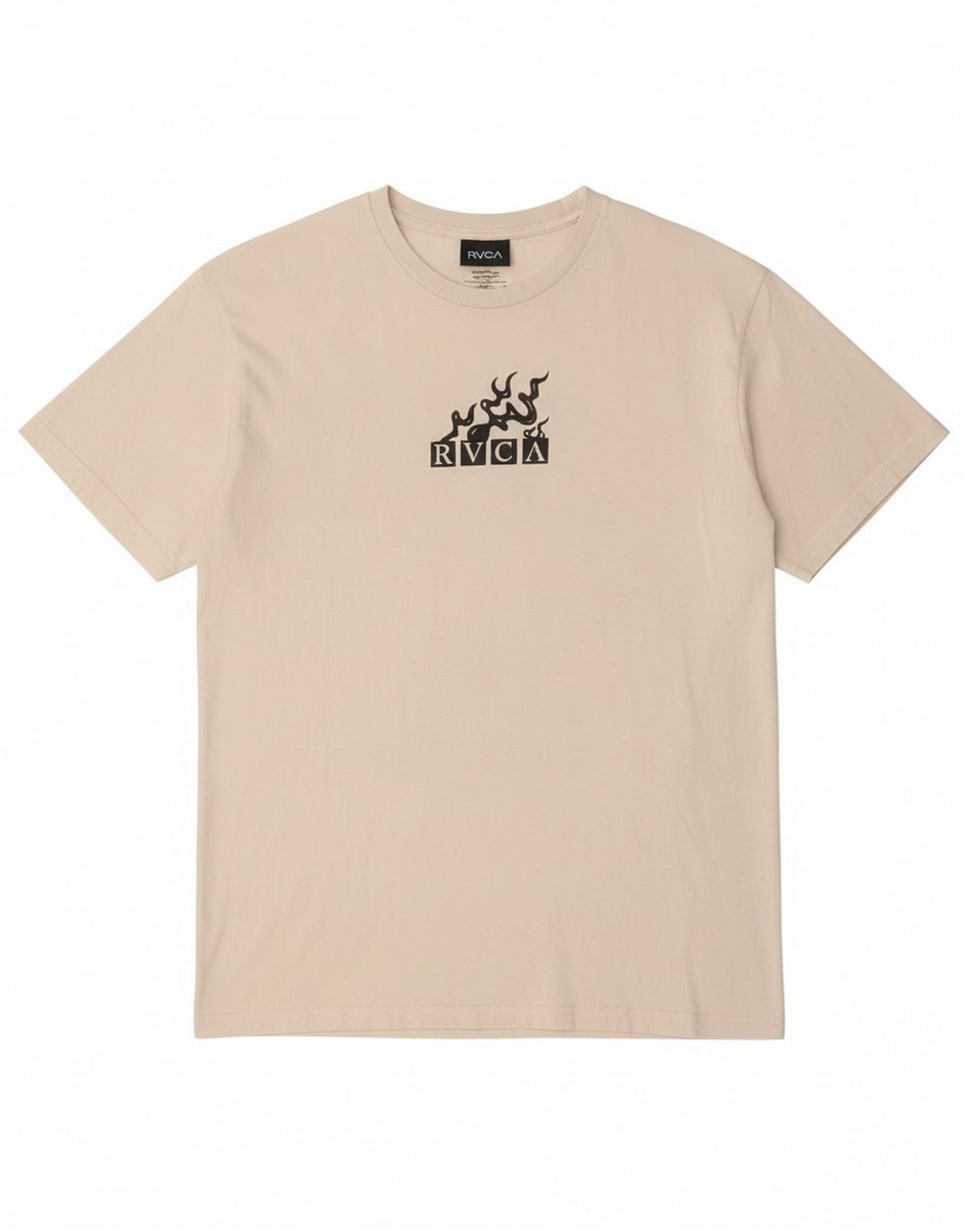 Мужская футболка свободного кроя RVCA с графическим рисунком, топ среднего размера, белый хлопок