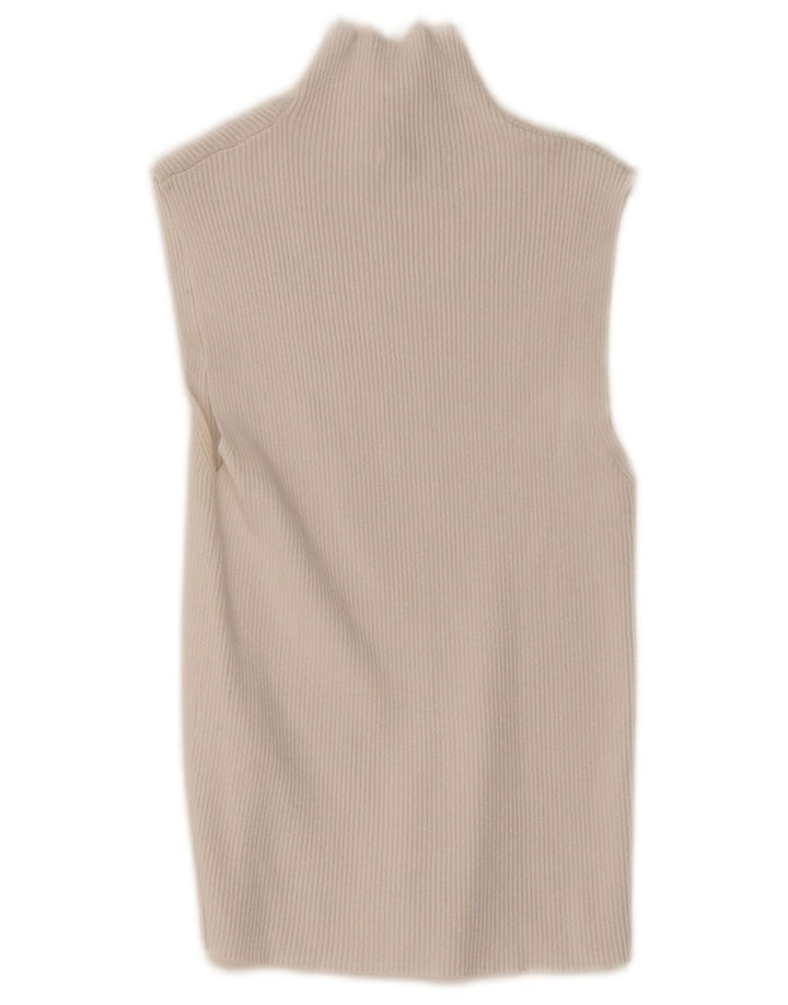 Женский жилет Zara UK 8, маленький, белый, вискоза